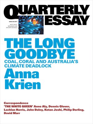 cover image of Quarterly Essay 66 the Long Goodbye